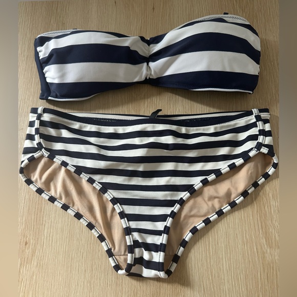 J. Crew Other - Striped Bikini Set